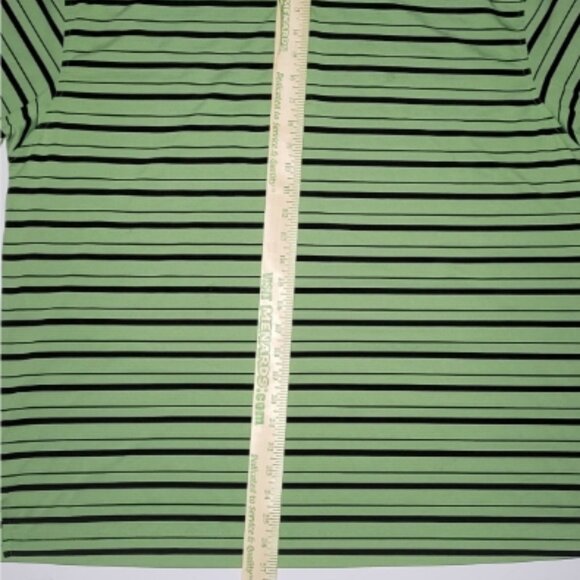 PGA Tour Mens Green and Black Striped Short Sleeve Polo Size XXL - Picture 8 of 10